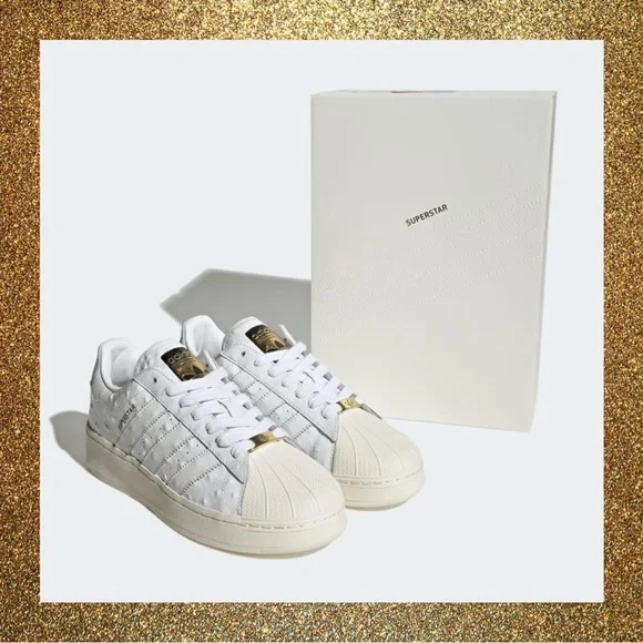 Adidas Originals Superstar XLG Ostrich Print Embossed BNIB size 4.5 Adidas Originals Superstar XLG Ostrich Print Embossed size  main image 3